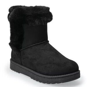 SO Paulina Women's Faux-Fur Winter Boots Size 6.5 New in Box